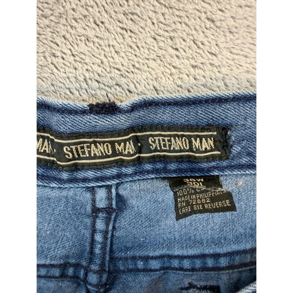 Vintage 90s Stefano Man Jeans 36x30 Blue 100% Cotton Relaxed Fit Philippines